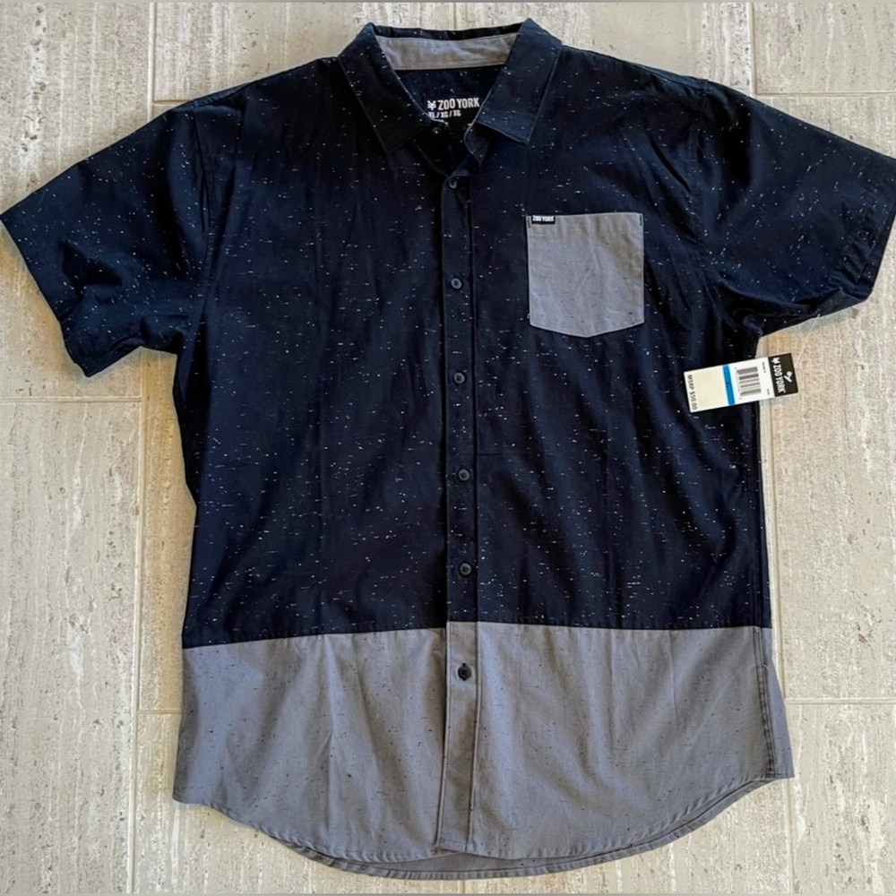 Zoo York Black and Gray Modern Casual Shirt